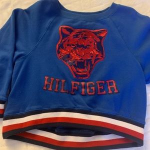 Sudadera para niña, azul rey/ buen estado